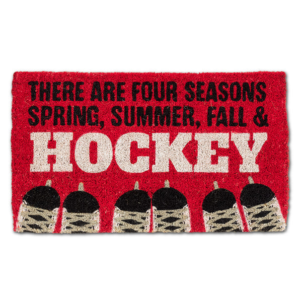 Four Seasons of Hockey Doormat