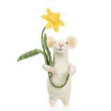 Felt Mouse With Daffodil