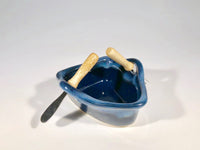 Pottery Boat Dip Pot