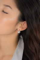 Silver Swarovski Earrings - Crystal