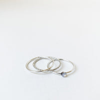 Set of 3 Rings (Silver)