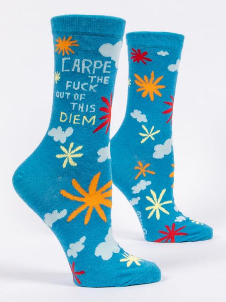 Carpe The F**k Out Of This Diem - Womans Crew Socks