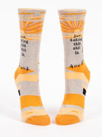 Just Taking This Shit In - Womans Crew Socks