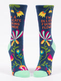 I'm A Delicate F**king Flower - Womans Crew Socks