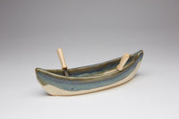 Pottery Canoe Dip Pot