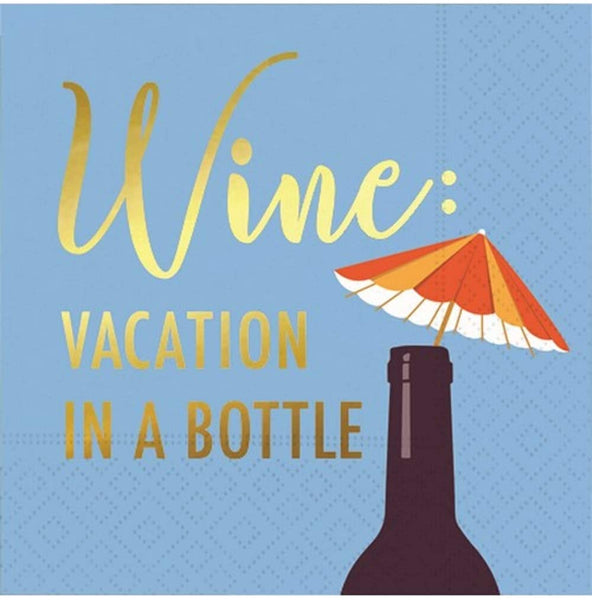 "Vacation in a Bottle" Napkins