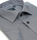 Men’s 100% Cotton Non-Iron Print Spread Collar S/S Sport Shirt