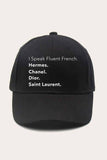 Ball Cap- Fluent French(Black)