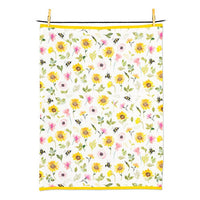 Sunflowers & Bees Tea Towel