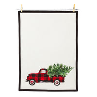 Buffalo Check Truck Tea Towel