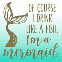 Mermaid - Cocktail Napkin