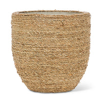 Large Seagrass Covered Planter