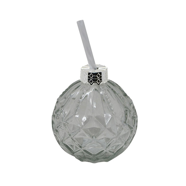 Set of 2 Christmas Cocktail Balls - Clear Diamond