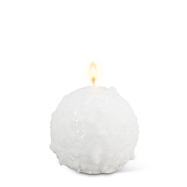 Small Snowball Candle