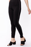 Rhinestone Tuxedo Legging in Black