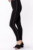 Rhinestone Tuxedo Legging in Black