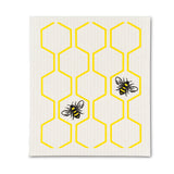 Bee & Honeycomb Dishcloths. Set of 2