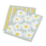 Daisies & Stripes Dishcloths - Set of 2