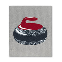 Curling Rock & Brooms Dishcloths - Set of 2