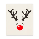 Rudolph & Names Dishcloths - Set of 2