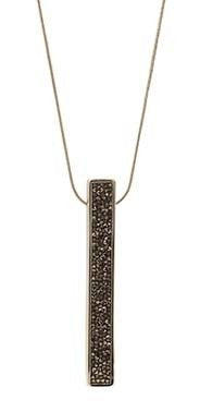 Necklace Long with Black Stones