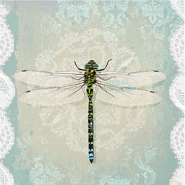 Luncheon Lace Dragonfly Napkins (20 Pack)