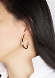 Luxe Crescent Hoop Earrings