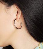 Small Bold "C" Hoop Earrings