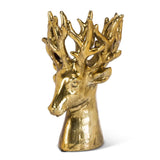 Reindeer Head Vase - Gold