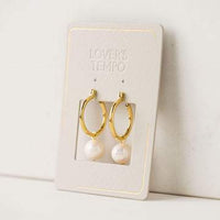 Andie Pearl Hoop Earrings
