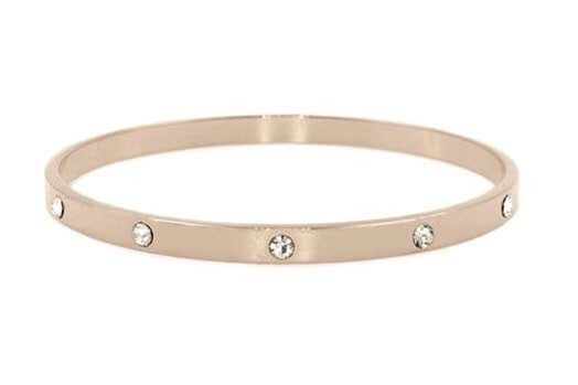 Bangle Round with Crystal Studs