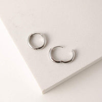 Bea 15mm Hoop Earrings - Silver