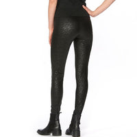 HUE Lacy Leatherette High Rise Leggings