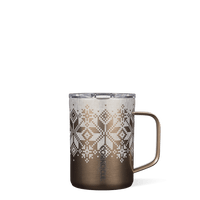 Holiday Coffee Mug - Fairisle Gold