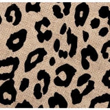 Leopard Print Jute Tote Bag
