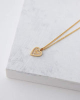 From the Heart Pave Heart Necklace