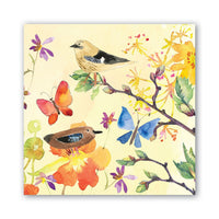 Birds & Butterflies Luncheon Napkin