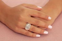 Shiny Silver Stretch Ring