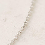 Silver Sincerely Yours Initial Necklace