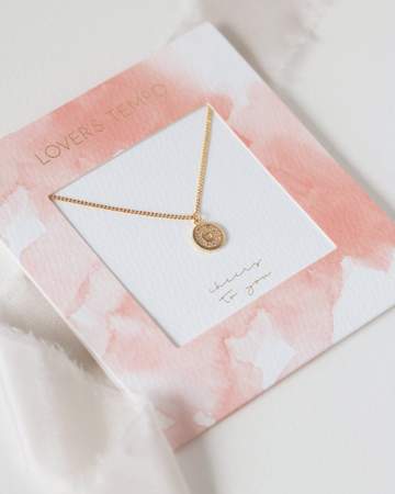 Cheers to You Pave Circle Necklace
