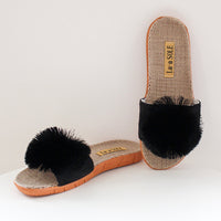 Pom Pom Slides - Black