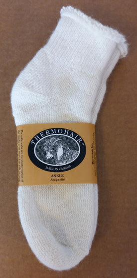 Thermohair Ankle Socks - Woman's Natural