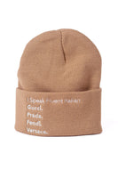 Beanie - Fluent Italian (Wheat)