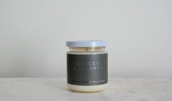 Tobacco & Leather Soy Wax Candle