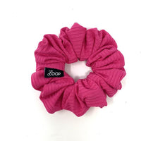 Hot Pink Ribbed Scrunchie