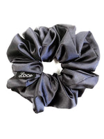 Slate Satin Scrunchie