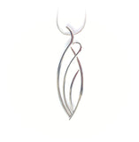 Flame Pendant Large Sterling Silver