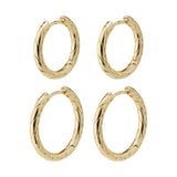 Pilgrim Love Hoop Earrings Set