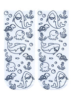 Ocean Pals Coloring Socks