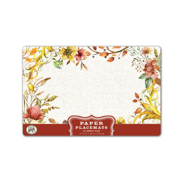 Fall Leaves & Flowers Placemats